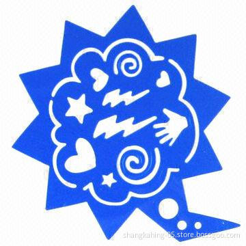 Eco-friendly PP plastic wall drawing stencils and templates for children